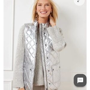Talbots Metallic Silver Jacket
